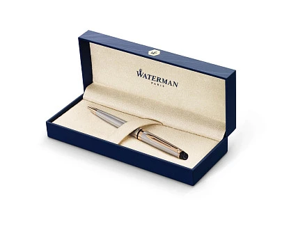 Шариковая ручка Waterman Expert 3, цвет: Stainless Steel GT, стержень: Mblue