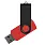 Флеш накопитель USB 2.0 Twister Сolor Mix 16GB, пластик Софт Тач/металл, красный/черный_КРАСНЫЙ 13
