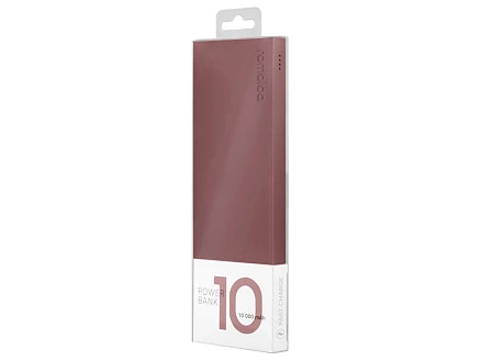Внешний аккумулятор Rombica NEO ARIA Claret, 10000 мАч, Soft-touch, PD, QCharge, Type-C, бордовый (Р)