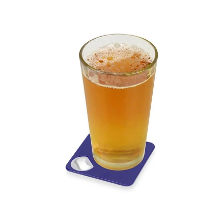 Подставка с открывалкой для кружки Beer, темно-синий