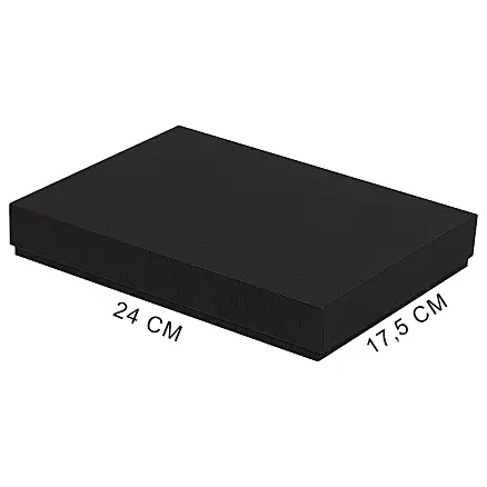 Ежедневник в суперобложке Country Leather Sky A5+ из нат. кожи, черный, недатированный, с магнитным клапаном, с блокнотом в подарочной коробке