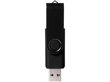 Флеш-карта Rotate Metallic USB 2.0 на 4 Gb, черный