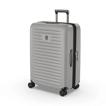 Чемодан VICTORINOX Airox Advanced, серо-белый матовый, 100% поликарбонат Makrolon, 46x29x69 см, 75 л