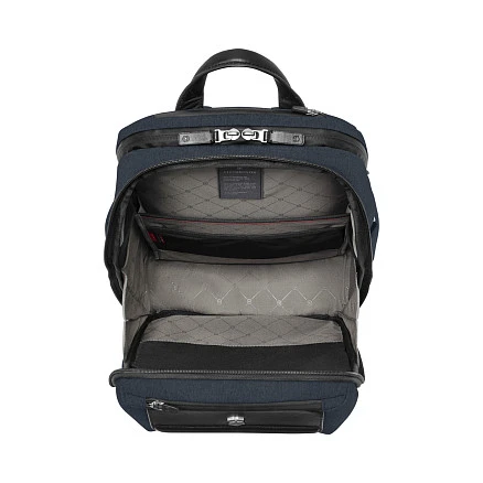 Рюкзак VICTORINOX Architecture Urban2 Deluxe Backpack 15”, синий, полиэстер/кожа, 31x23x46 см, 23 л