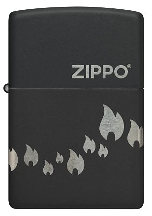 Зажигалка ZIPPO Classic с покрытием Black Matte, латунь/сталь, черная, матовая, 38x13x57 мм
