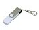 Флешка с  поворотным механизмом, c дополнительным разъемом Micro USB, 16 Гб, белый small_img_1