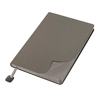 Ежедневник Flexy Velours de Soie Color А5, темно-серый, недатированный, в гибкой обложке