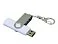 Флешка с  поворотным механизмом, c дополнительным разъемом Micro USB, 16 Гб, белый small_img_3