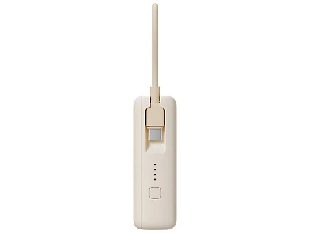 Внешний аккумулятор со встроенным кабелем Xiaomi Power Bank 10000mAh (Integrated Cable) Tan GL