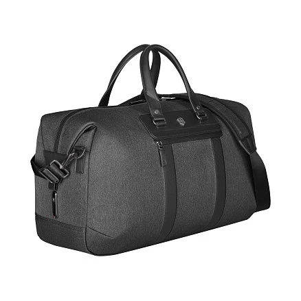 Дорожная сумка VICTORINOX Architecture Urban2 Weekender, серый, полиэстер/кожа, 24x56x30 см, 45 л