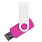 Флеш накопитель USB 2.0 Twister Сolor Mix 16GB, пластик Софт Тач/металл, розовый/белый_РОЗОВЫЙ 7
