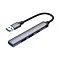 USB-хаб USB-A 3.0 + 2xUSB-A 2.0 + USB-C, серый, Deppa small_img_2