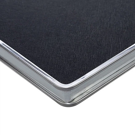 Ежедневник Frame Metal, недатированный, черный