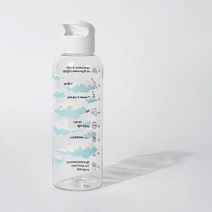 Бутылка для воды LIQUID, 500 мл; 22х6,5см, зеленый, пластик rPET