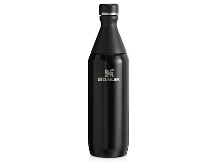 Бутылка для воды Stanley All Day Slim объемом 600 мл - черный глянцевый
