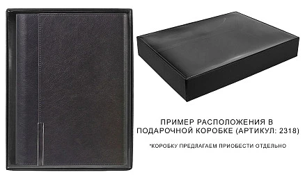 Ежедневник в суперобложке Country Liberty Mocca NUBA A5+, черный, недатированный, в твердой обложке