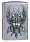 Зажигалка ZIPPO Viking Warrior с покрытием Street Chrome™, латунь/сталь, серебристая, 38x13x57 мм_СЕРЕБРИСТЫЙ