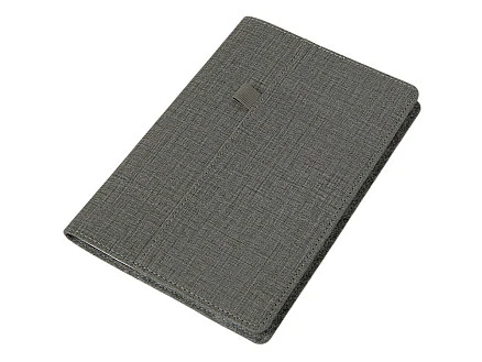 Двустороннее портфолио из рпет-фетра и искусственной кожи Felt, серый