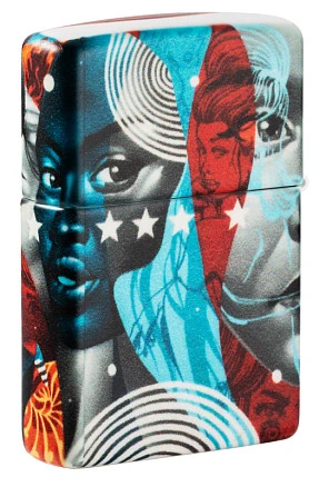 Зажигалка Zippo Tristan Eaton с покрытием White Matte, латунь/сталь, разно