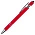 Ручка шариковая, Star Soft Touch Shiny Silver Requis, красная_красный