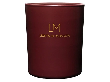 Ароматическая свеча в бордовом стакане Sunset, коллекция Exclusive, 250 мл