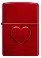 Зажигалка ZIPPO Stamped Heart Design с покрытием Candy Apple Red™, латунь/сталь,красная,глянцевая, 38x13x57мм small_img_2