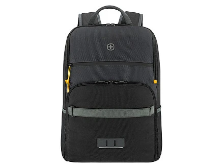 Рюкзак WENGER Move 16, чёрный, переработанный ПЭТ, 33 x 19 x 44 см, 22 л