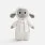 Мягкая игрушка Beastie Toys, овечка с белым шарфом_ОВЕЧКА С БЕЛЫМ ШАРФОМ