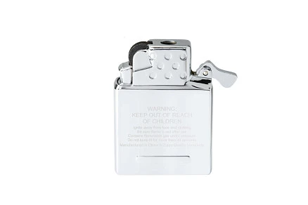 Газовый вставной блок для широкой зажигалки Zippo, одинарное жёлтое пламя, нержавеющая сталь