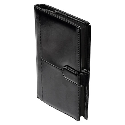 Ежедневник в суперобложке Country Business Pristine A5+, черный, недатированный, с магнитным клапаном, в твердой обложке c поролоном, в подарочной коробке