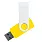 Флеш накопитель USB 2.0 Twister Сolor Mix 16GB, пластик Софт Тач/металл, желтый/белый_ЖЕЛТЫЙ 7