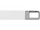 Флеш-карта USB 2.0 16 Gb с карабином Hook, белый/серебристый small_img_2