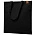 Сумка для покупок IVORY 325 г/м² с PU нашивкой, чёрный/коричневый_коричневый.