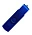 Флеш накопитель USB 2.0/OTG Twister Smart 16GB, пластик Софт Тач/металл, синий/синий_синий