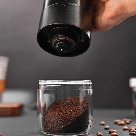 Кофемолка Circle Joy Electric Coffee Grinder, на аккумуляторе, type-c, черная