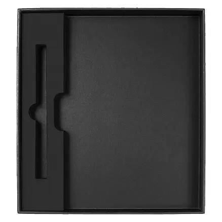 Коробка подарочная, размер  203*220*30 мм,  Solution Gift Soft Touch для ежедневника и ручки, черная