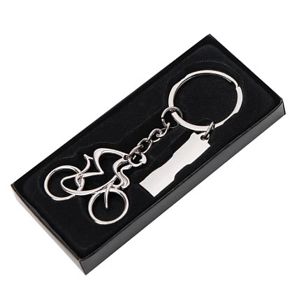 Брелок SILV CYCLIST; 4,0 x 4,0 x 0,4 см; металл
