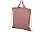 Рюкзак со шнурком Pheebs из 150 г/м² переработанного хлопка, heather maroon_КАШТАНОВЫЙ