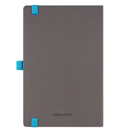 Ежедневник Alfa Note Pasu А5, серый/голубой,  недатированный, в твердой обложке