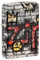 Зажигалка ZIPPO Graffiti King с покрытием 540 Matte, латунь/сталь, разно