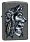 Зажигалка ZIPPO Wolf Skull с покрытием Iron Stone™, латунь/сталь, серая, матовая, 38x13x57 мм_СЕРЫЙ