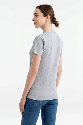Футболка женская T-bolka Stretch Light Lady, серый меланж