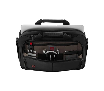 Портфель для ноутбука 14'' WENGER, черный, нейлон / ПВХ, 39 x 8 x 25 см, 5 л