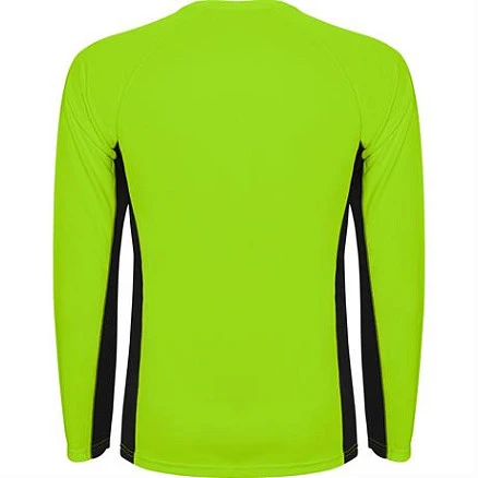 Спортивная футболка SHANGHAI L/S мужская, ФЛУОРЕСЦЕНТНЫЙ ЗЕЛЕНЫЙ/ЧЕРНЫЙ S
