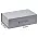 Подарочная коробка, размер 39*26,3*11 см, Solution Prestige Big Case Linen с магнитным клапаном и ручкой , серебристая_серебристая, бумага под лён