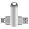 Флеш накопитель USB 2.0 + TYPE C Cupertino, металл, серебристый матовый, 32 GB small_img_1