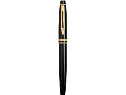 Ручка-роллер Waterman Expert 3, цвет: Black Laque GT, стержень: Fblk