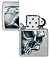 Зажигалка ZIPPO Skull and Flame с покрытием Street Chrome, латунь/сталь, серебристая, матовая, 38x13x57 мм small_img_4