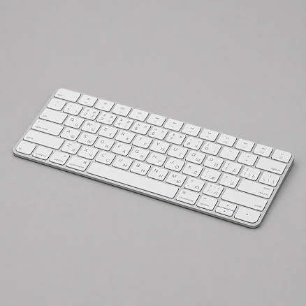 Беспроводная клавиатура Air Keyboard для MAC, Windows, 500 мАч, алюминий, белый, Deppa