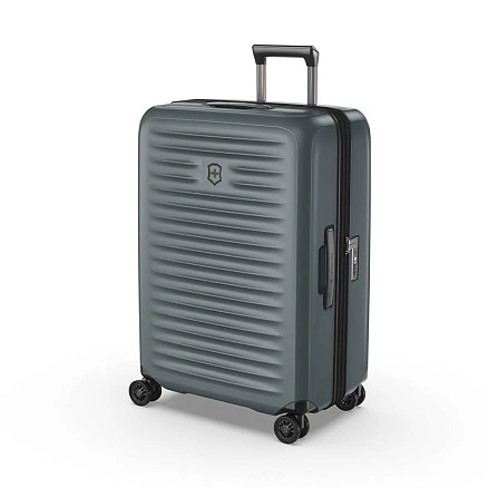 Чемодан VICTORINOX Airox Advanced, серо-синий матовый, 100% поликарбонат Makrolon, 46x29x69 см, 75 л